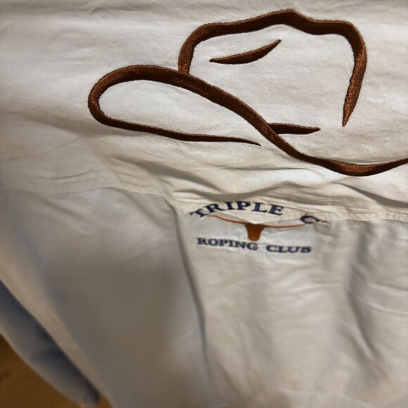 Genuine Rodeo Contestant Shirt Resistol with full sponsor patches - Picture 7 of 8